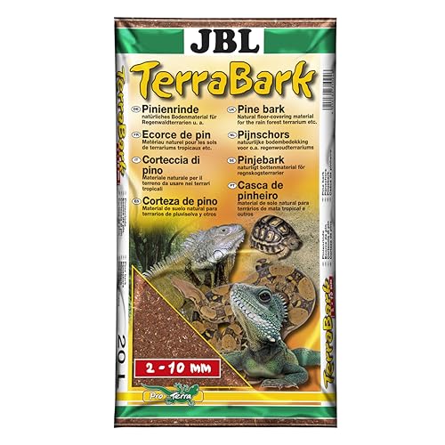 JBL 71024 Bodensubstrat, für Wald und Regenwaldterrarien, Pinienrinde, 2 - 10 mm, TerraBark, 20 l