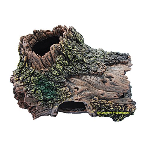 Terrarium/Aquarium Dekoration, Deko Baumstamm, Wurzelhöhle, Reptilienversteck 27×17,5×15 cm - 3