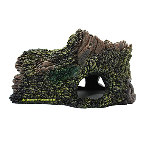 Terrarium/Aquarium Dekoration, Deko Baumstamm, Wurzelhöhle, Reptilienversteck 27×17,5×15 cm - 4
