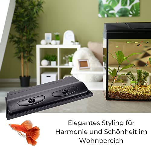 80×35 cm Aquarium Terrarium Abdeckung LED 8,64 W Beleuchtung Deckel schwarz 80 - 6