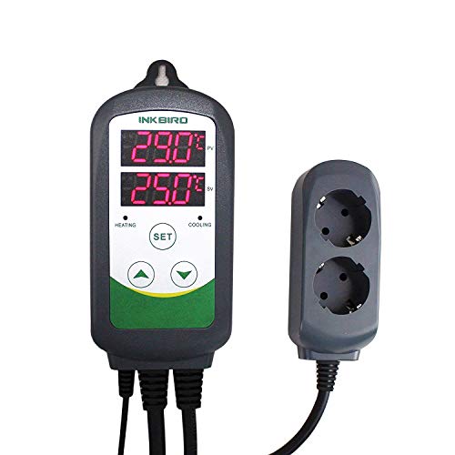 Kaufe Digitaler Temperaturregler Thermostat Heizung Kühlschalter mit  wasserdichter Sonde 10A