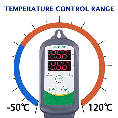 Inkbird ITC-308 Digitaler Temperaturregler mit fühler, Heizen Kühlen Temperaturschalter, 230V Thermostate - 3