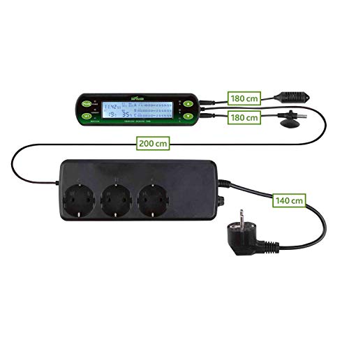 Trixie 76125 Thermostat/Hygrostat, digital, drei Schaltkreise, 16 × 4 cm - 2