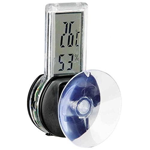 TRIXIE batteriebetriebener Temperatur-/Luftfeuchtigkeitsmesser für Terrarien „Digital-Thermo-/Hygrometer, mit Saugnapf, 3 × 6 cm“- 76115 - 4