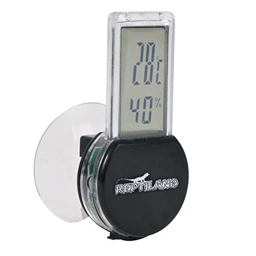 TRIXIE batteriebetriebener Temperatur-/Luftfeuchtigkeitsmesser für Terrarien „Digital-Thermo-/Hygrometer, mit Saugnapf, 3 × 6 cm“- 76115 - 5