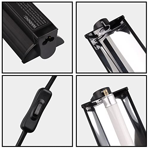 DERNORD T5 UVB Reptile Leuchte Combo Kit Uvb Bulb Reptile Zubehör für Bartige Drachenschildkröte 10.0 8W - 3