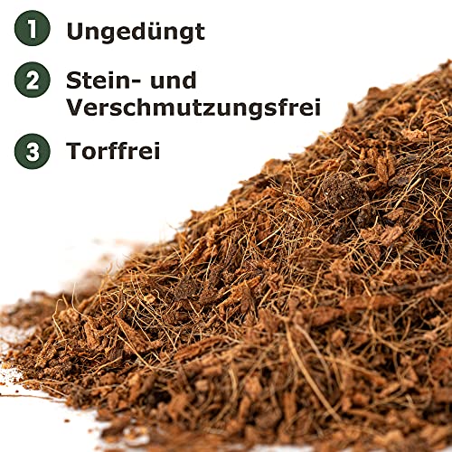 Humusziegel - Terrariensubstrat - natürliches Substrat - lose Kokoserde trocken - 20 L Sack - Bodensubstrat - Terrarium Erde für Reptilien - 2