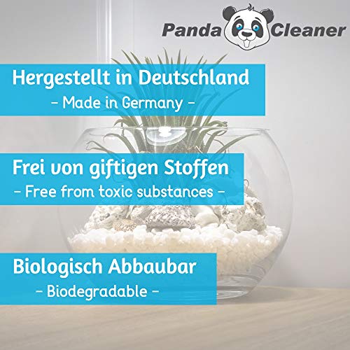 PandaCleaner Terrarium-Reiniger/Terrarienreiniger für Terrarienscheiben, Terrarienglas - Terrariumglasreiniger - 350ml- Sprühflasche + Nachfüllflasche - 7