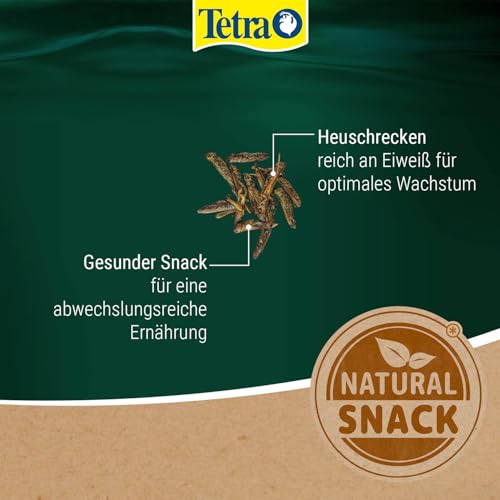 Tetra ReptoDelica Grasshoppers Schildkröten-Futter – Naturfutter aus getrockneten Heuschrecken, 250 ml Dose - 5