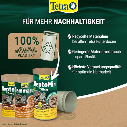 Tetra ReptoDelica Grasshoppers Schildkröten-Futter – Naturfutter aus getrockneten Heuschrecken, 250 ml Dose - 8