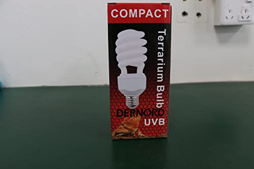 DERNORD UV Lampe Terrarium - UVB und UVA Light Bulb Tiere Kompaktlampe für Wellensittich Leopardgecko Schildkröten Wärmelampe 10.0 13 Watt - 11