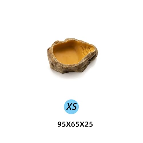 MUYYIKA Wasserschale Terrarium, Schildkröten Zubehör, Reptilien Wasserschale, Futterschale, Terrarium Trinkschale, Wassernapf, Schale, Zubehör für Schlange, Schildkröte, Gecko - 5