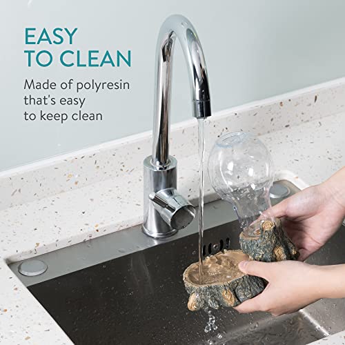 Navaris 400ml Schildkröten Wasserschale - Wasserspender für Reptilien - Wasser Tränke Trinkschale für u.a. Eidechse Schildkröte Gecko Schlange - 4